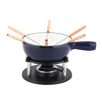 ALPEN Fondueset dunkelblau 